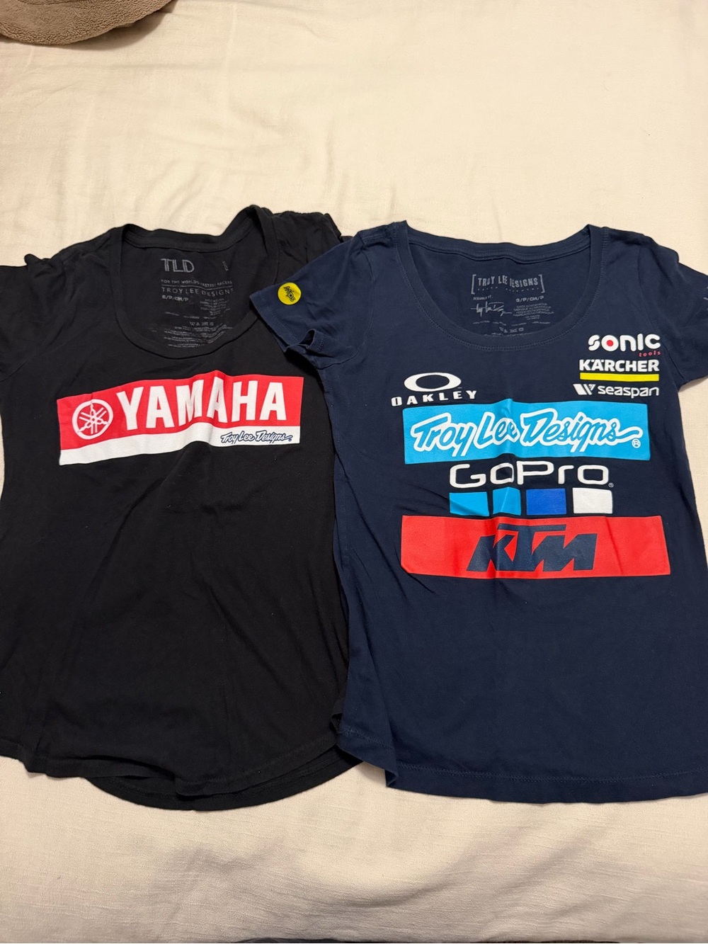 Troy Lee Designs Navy Logo Graphic woman's  Tee (S) 2pc